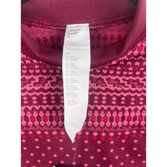 Fabletics Holly Seamless Long Sleeve Top and High Waisted Fair Isle Leggings Set - Picture 6 of 14